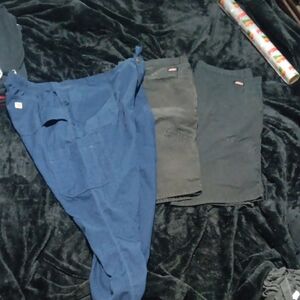 Workwear Utility Pants - Blue and Black
